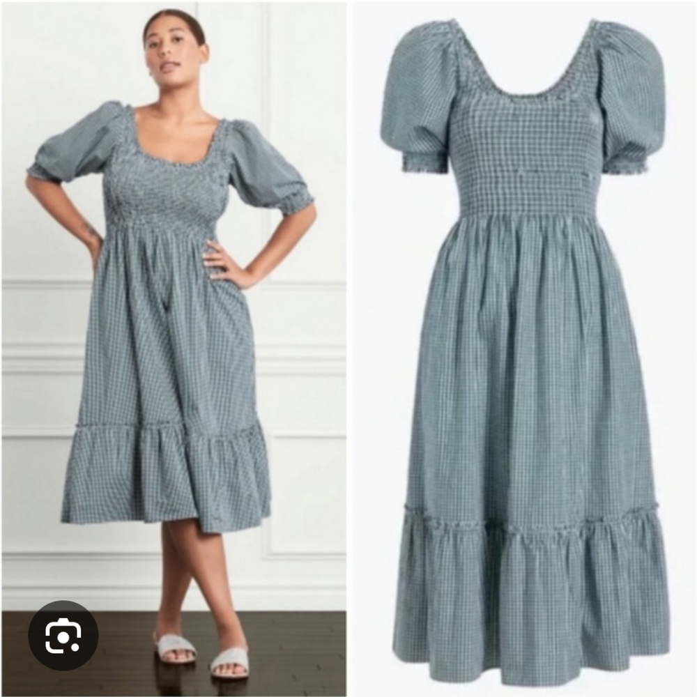 Hill House Green Gingham Dress